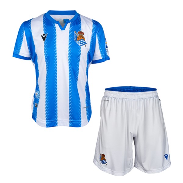 Camiseta Real Sociedad 1ª Kit Niño 2019 2020 Blanco Azul
